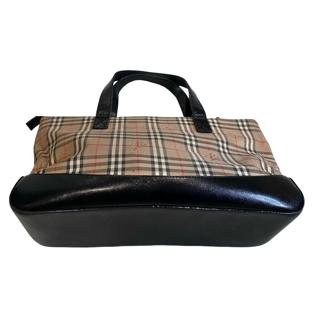 Vintage BURBERRY zip top Nova check tote - Picture 6 of 13